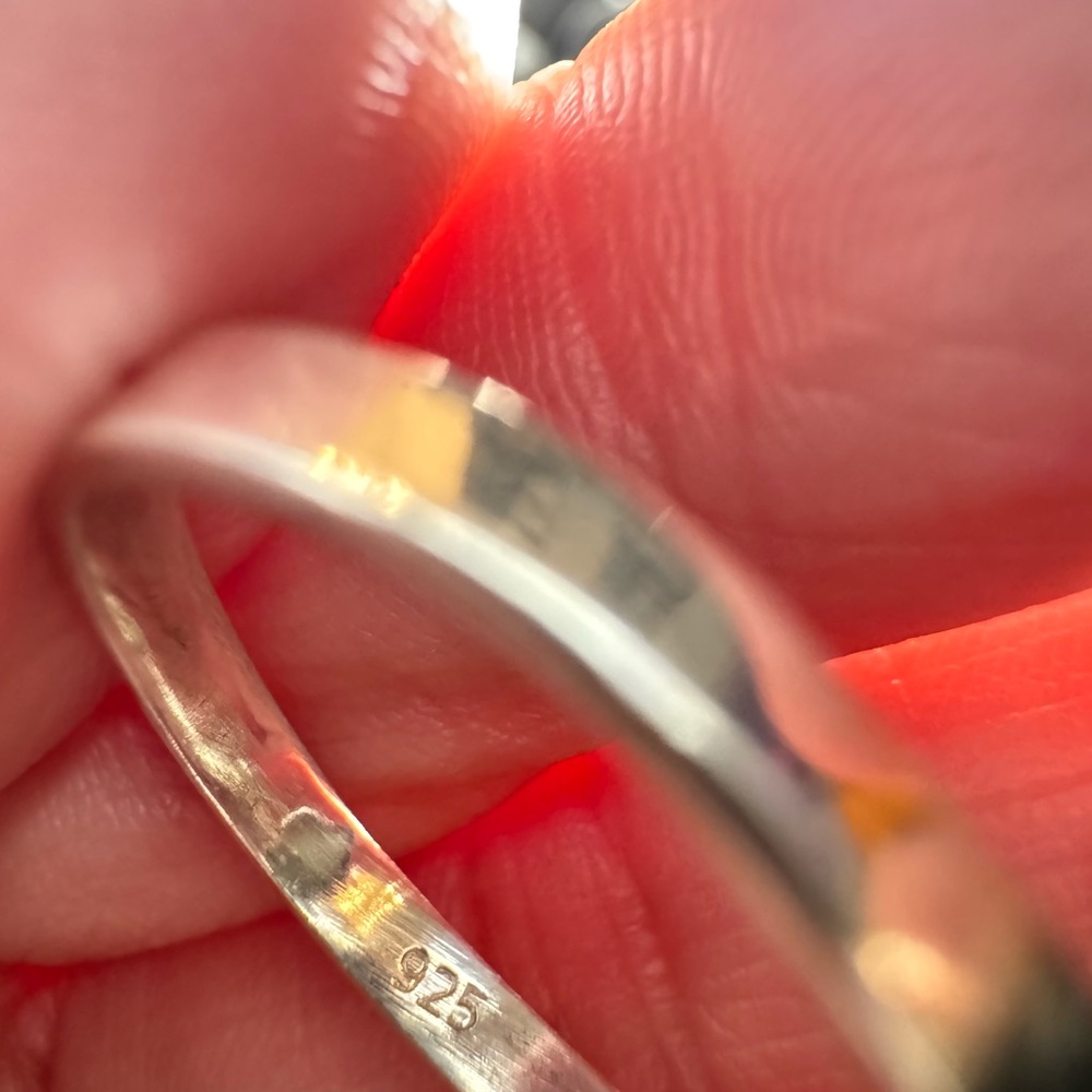 Royston Turquoise Ring Sterling Silver Adjustable Band Southwestern Boho - Picture 3 of 4